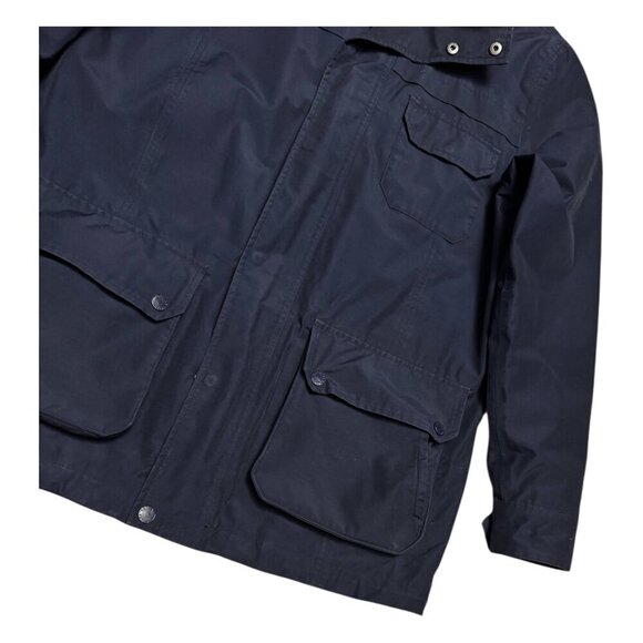 FAT FACE UK Designer Blue Waterproof Rain Windbreaker Jacket Mens Medium - Picture 8 of 8